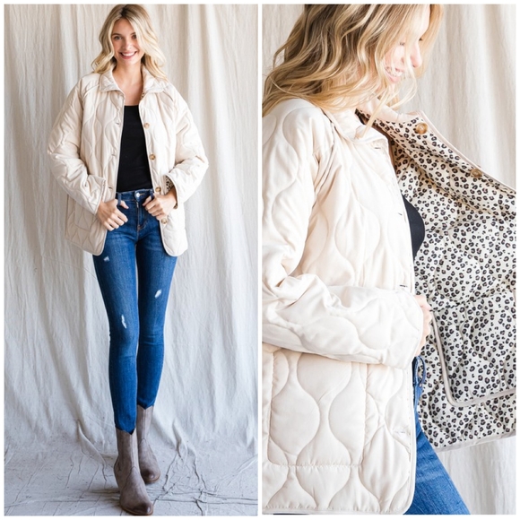 JODIFL Soft Ivory Reversible Quilted Jacket - Picture 2 of 6